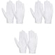thumbnail image 1 of Guantes cómodos para manipulación de protección, elasticidad, humectación, tela de algodón blanca, lavables, reutilizables, transpirables, higroscópicos, agradables para la piel, para examen de, 1 of 8