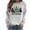 White, variant on Christmas Tree Crewneck Sweatshirts Womens Long Sleeve Xmas Pullover Shirts Loose Cute Holiday Tops, 3XL White