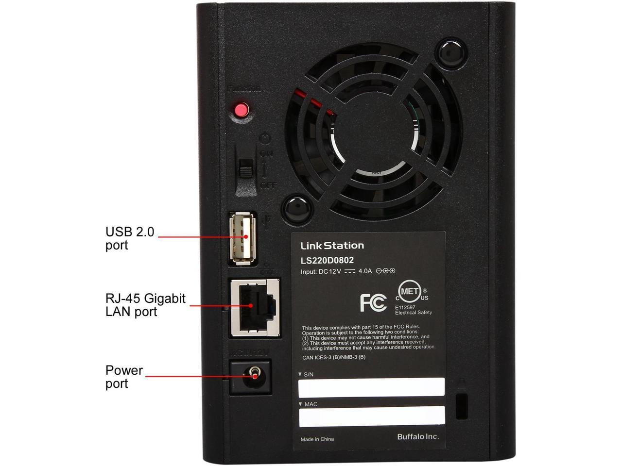 バッファロー NAS LinkStation LS220D 4TB（2TB×2） Amazon.com: BUFFALO LinkStation 220 4TB 2-Bay NAS Network