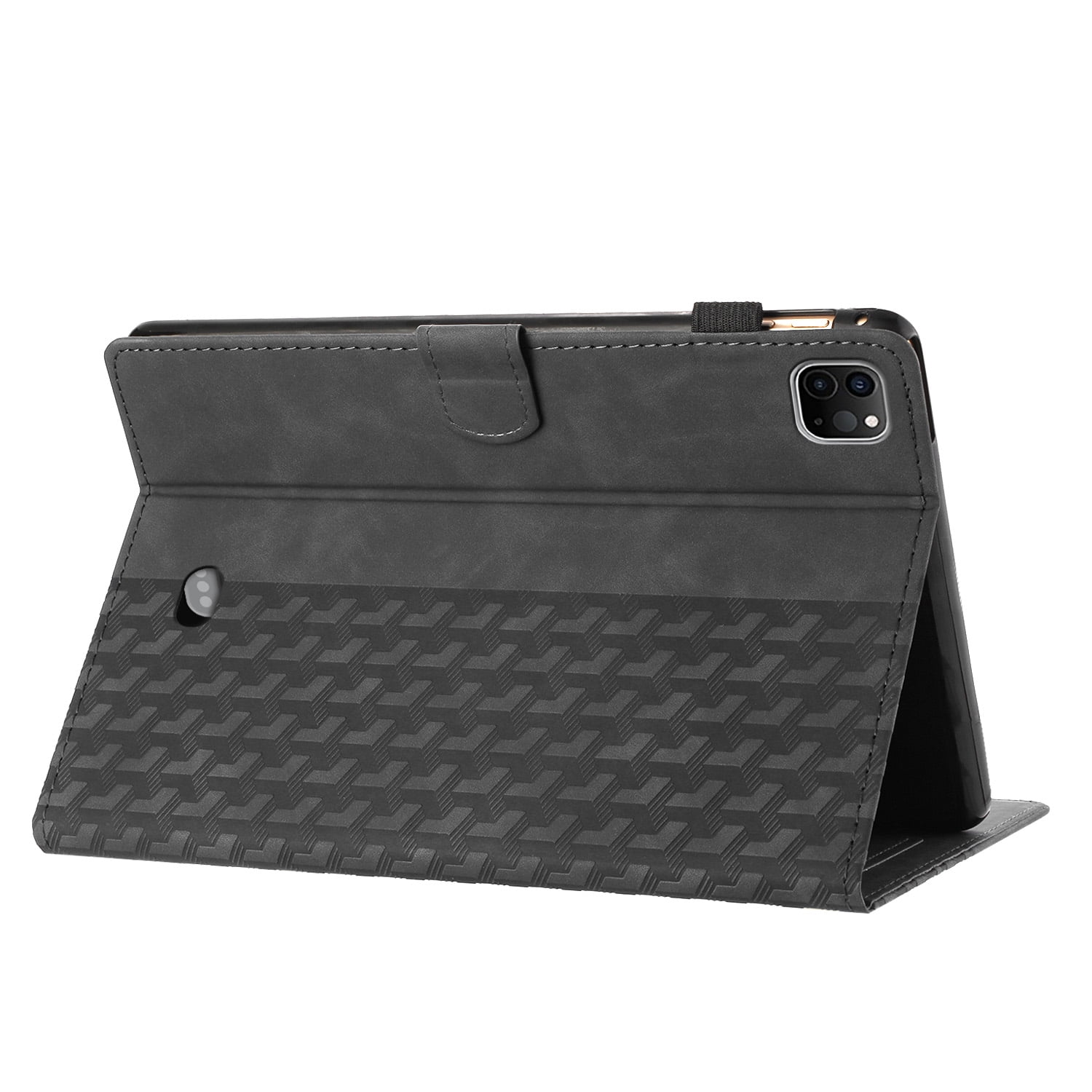 Allytechgroup Slim Case for Apple iPad Pro 11" M4 2024, Premium PU Leather Folio Flip Cover Stand Anti-Scratch Cards Slots Pencil Holder Smart Case Cover Auto Sleep Wake, Black