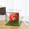 thumbnail image 4 of Visland Baseball Display Case UV Protected Acrylic Clear Square Ball Holder Baseball Stand Storage Holder Display Cube Box, 4 of 7