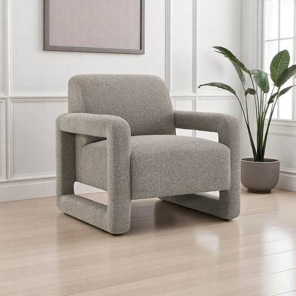 ACME Glenda Accent Chair in Gray Chenille