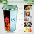 thumbnail image 5 of JOUALY Coffee Tumbler with Lid, 13Floz Leakproof Coffee Mug, Stainless Steel Vacuum Thermal Thermos, Travel Insulated Tumbler Reusable Coffee Cup for Men and Women Hot & Iced Drinks, 5 of 7