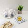 Egles Kitchen Dishcloth Set, 12"x12" 8Pack Pure Cotton Grid Cleaning