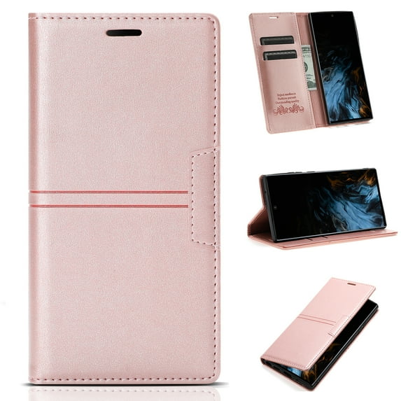 Allytech for Google Pixel 6 Pro Case Wallet, Vegan PU Leather Kickstand Credit Card Holder Magnetic Cover Classic Flip TPU Bumper Scratch Resistant Case for Google Pixel 6 Pro 2021(6.7 inch), Rosegold