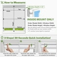 thumbnail image 6 of MiLin No Tools No Drill Cordless Roller Shades Roller Windows Shades Thermal Insulated Reduce Noise Privacy Window Roller Blinds for Home and Office (Blackout, Grey, 37 1/2"W X 48"H), 6 of 6
