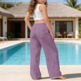 thumbnail image 5 of Nugftut Girls Pants Size 7 Wide Leg Elastic Waist Loose Casual Pants Daily Wear, 5 of 8