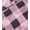 Pink, variant on Womens Soft Pink and Gray Buffalo Plaid Print Plush Robe and Loungepant Set