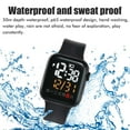 thumbnail image 5 of Reloj Deportivo Digital Led Reloj Electrónico Para Niños Impermeable Cómodo Reloj Cuadrado Con Pantalla Táctil Monstrate EL017232-11, 5 of 5