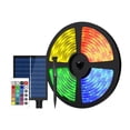 thumbnail image 1 of Tira de luces LED solares decorativas para exteriores, 5050 luces LED, tira de luces RGB para jardín, hogar, patio, boda Estilo A, 1 of 7