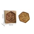 thumbnail image 3 of Wooden Embossed Cookie Mold Set for DIY Baking - Christmas and Thanksgiving Craft Decorative Tools with Traditional Designs - Bee, 3 of 5