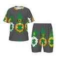 thumbnail image 1 of Balery Spring St Patrick’S Day Irish Gnomes Conjunto de Pijama Infantil de Manga Corta con Estampado – Ropa de Dormir de Algodón Suave-4X-Large, 1 of 6