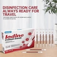 thumbnail image 1 of 50pcs Iodine Swabs Individually Wrapped Disposable, Iodophor Swabs Outdoor Supplies, Packaged Iodine Swabs for First Aid Swabsticks for Nasal Ears Bru, 1 of 5