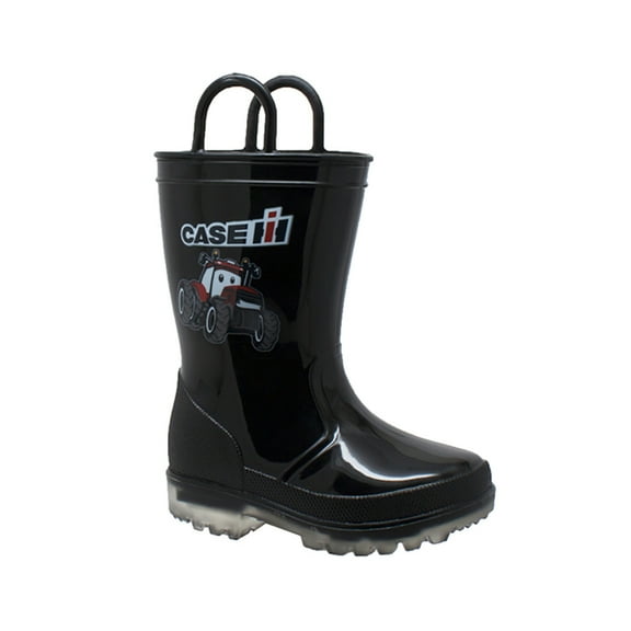Children's PVC Boot with Light-Up Outsole Black