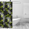 thumbnail image 2 of Shower Curtain, halloween skull Pattern Waterproof Fabric Plastic Shower Curtain, Drying Fast Bathroom Curtain with 9 Buttonholes, Ruffle Shower Curtain 60x72in, 2 of 8
