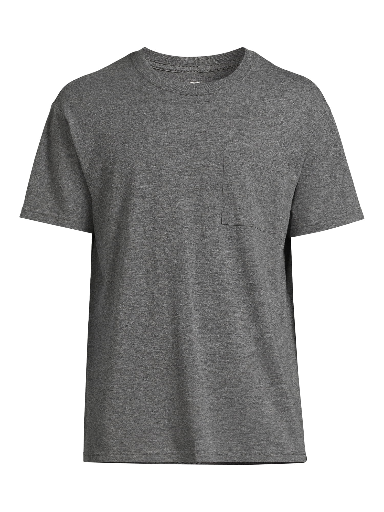 Athletic Works Men's and Big Men's Tri Blend Pocket Tee, Sizes XS-4XLT
