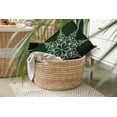 thumbnail image 3 of 20" x 14" Simply Daisy Winter Snowflake Polyester Accent Pillow, Dark Green (1 Count), 3 of 4