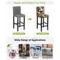 thumbnail image 3 of Rooster Bar Stool Covers Set of 2, Vintage Rustic Farmhouse Style Oil Painting Stretch Washable Bar Chair Covers with Backs, Removable Pub Counter Height Chair Cover for Kitchen Dining Room Cafe, 3 of 7