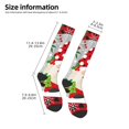 thumbnail image 2 of Goofa Gnome And Buffalo Plaid Pattern Adult Stockings, Color-Block Knee High Socks, Comfortable and Breathable, Soft and Stretchable, Sports, and Decoration, 2 of 6