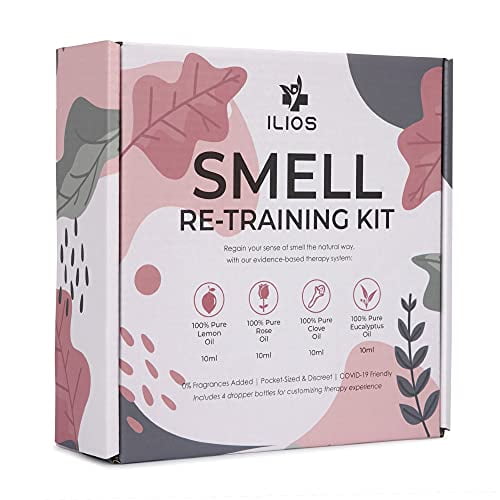 Ilios Olfactory Smell Training Kit, 4 Essential Oils, All Natural