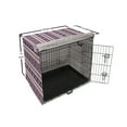 thumbnail image 6 of Aztec Dog Crate Cover, Aboriginal and Geometric Silhouettes with Dots, Easy to Use Pet Kennel Cover Small Dogs Puppies Kittens, 7 Sizes, Champagne Dark Purple, by Ambesonne, 6 of 6