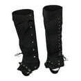 thumbnail image 5 of Pirate Boot Covers Medieval Gaiters Leg Guards PU Leather Vintage Design for Men Halloween Cosplay Costume, 5 of 9
