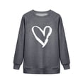 thumbnail image 4 of Xuanfei Women Heart Print Crew Neck Raglan Long Sleeve Top, 4 of 7