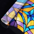 thumbnail image 7 of 89Bloom 17.7 x39.4 Inches Decorative Kaleidoscope Dream Stained Glass Window Film, Window Film for Glass Door Heat Control Anti UV, 7 of 7