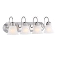thumbnail image 4 of 4-Light 25.49 inch Brushed Nickel Vanity Light Fixtures, 4 of 9