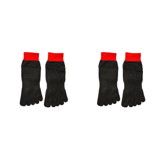 Sonducket Disfrute de un entrenamiento cómodo y sin preocupaciones Calcetines resistentes a cortes Calcetines cómodos antideslizantes Bindi rojo punto negro 2Conjunto
