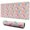 Pink Cartoon Unicorn, variant on Long Mouse Pads for Desk,Pink Cartoon Unicorn Lightning Pattern Desk Mats on Top Of Desks, Desk Mouse Pad Extra Large with 3mm Non-Slip Base and Stitched Edge for Gaming,Office,Work,Home 31.5"x11.8"
