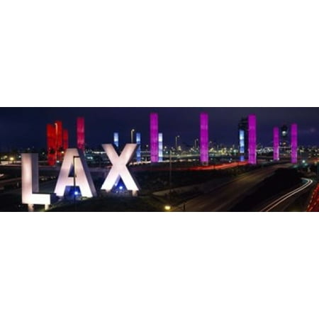 Los Angeles Intl Airport Los Angeles CA Canvas Art - Panoramic Images (18 x