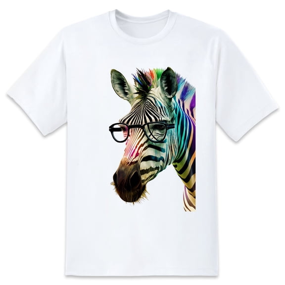 Men's Graphic TeeZebra Letter Print T-Shirts Round Neck Short Sleeves Sizes XS-5XL Summer Daily Casual Tops