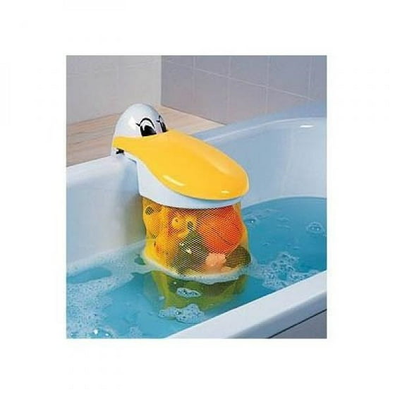 Kidskit Bath Toy Organizer Holder Featuring A Pelican With Storage Net For Toys