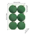 thumbnail image 2 of 6PCS Flocked Velvet Christmas Balls - 2.4" Rustic Xmas Tree Ornaments, Shatterproof Holiday Decor for Home & Office, 2 of 6