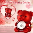 thumbnail image 6 of Romantic Teddy Bear with Preserved Rose and Necklace, Real Rose in Elegant Gift Box for Women, Preserved Roses Gifts for Valentine's Day, Mother's Day, Weddings, Anniversary, Birthday, Christmas, 6 of 7