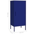 thumbnail image 4 of vidaXL Armoire de Rangement Bleu Marine 42,5x35x101,5 cm Acier, 4 of 5