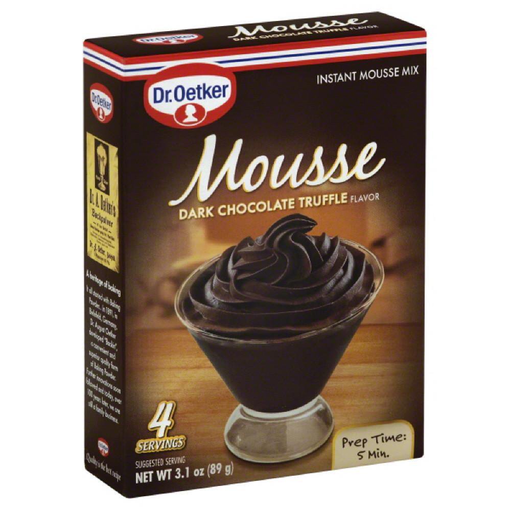 Dr. Oetker Dark Chocolate Truffle Flavor Instant Mousse Mix, 3.1 Oz