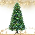 thumbnail image 2 of Patiojoy 7ft Pre-lit Christmas Tree, Artificial Hinged Xmas Tree w/ 500 Remote-controlled Color-changing LED Lights & 1181 Tips, 2 of 10