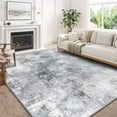 thumbnail image 4 of Bleum Cade 5x7 Area Rugs for Living Room,Soft Washable Non Slip Bedroom Rug,Modern Abstract Grey Dinning Room Large Carpet, 4 of 11