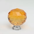 thumbnail image 4 of Poignée en Verre Cristal Poignée Sphérique Tiroir Bouton de Tirage Simple Trou Unique Poignée de Meuble - Jaune - 40mm, 4 of 8