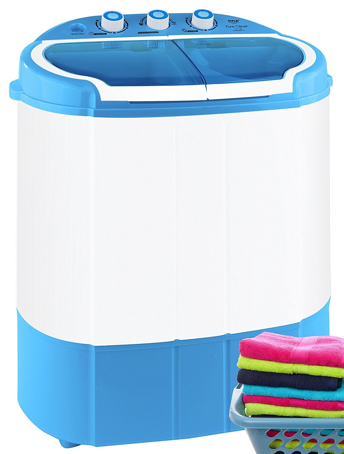 Pyle AZPUCWM22 Mini Portable Washing Machine / Spin Dryer