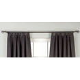 thumbnail image 2 of Lined-Black Tab Top 90% blackout Cafe Curtain / Drape - 43W x 36L - Piece, 2 of 2