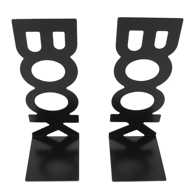 1 Par de Sujetalibros de metal, Nacimiento decorativos en forma de l, Tapón de acero pesado para el libro de metal final para la la deicina de la escuela, organizar bibliotecas