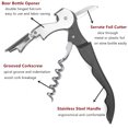 thumbnail image 3 of Aspire 6 PCS Double Hinged Corkscrew w/ Foil Cutter, Waiters Wine Bottle Opener - Assorted, 3 of 6