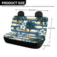 thumbnail image 4 of CHAQLIN Tropical Floral Stripe Print Back Bench Protectors for Men, 2 Pcs Car Rear Seat Protectors Stretch Non-Slip Rear Bench Seat Cover, 4 of 7
