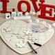 thumbnail image 4 of Cepewa Wish Heart Puzzle Wood Wedding Guest Book Party Guest Book Heart Wedding, 4 of 4