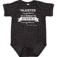 thumbnail image 3 of Inktastic Injustice Anywhere is a Threat to Justice Everywhere Martin Luther King Jr. Boys or Girls Baby Bodysuit, 3 of 5