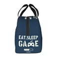thumbnail image 5 of ZICANCN Insulated Lunch Bag for Women Men, Eat Sleep Game Blue White Print Reusable Cute Lunch Bags for Picnic School Work Office, 5 of 8