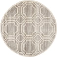thumbnail image 3 of Safavieh Amherst Winnie Geometric Area Rug, Light Gray/Ivory, 7' x 7' Round, 3 of 8